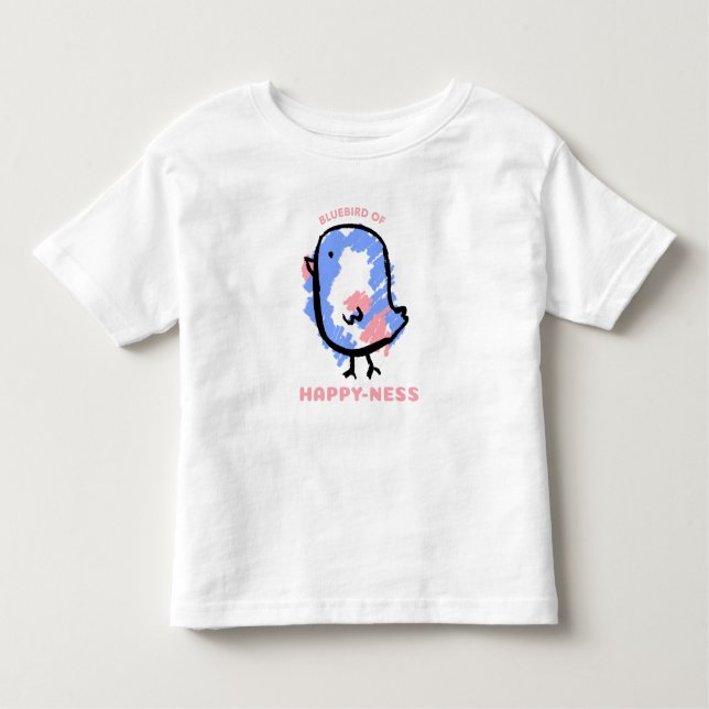 Camiseta Infantil Cartoon Bluebird (Frente)