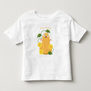 Camiseta Infantil Cartoon de abóbora de abóbora-de-bico-branca