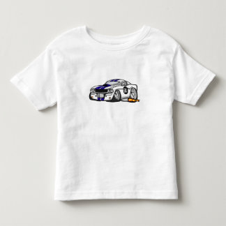 Camiseta Infantil Cartoon de carro de músculo branco - Escolha a cor