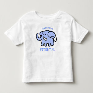 Camiseta Infantil Cartoon de Elefante Bonito