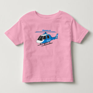 Camiseta Infantil Cartoon de helicóptero do Departamento de Políci