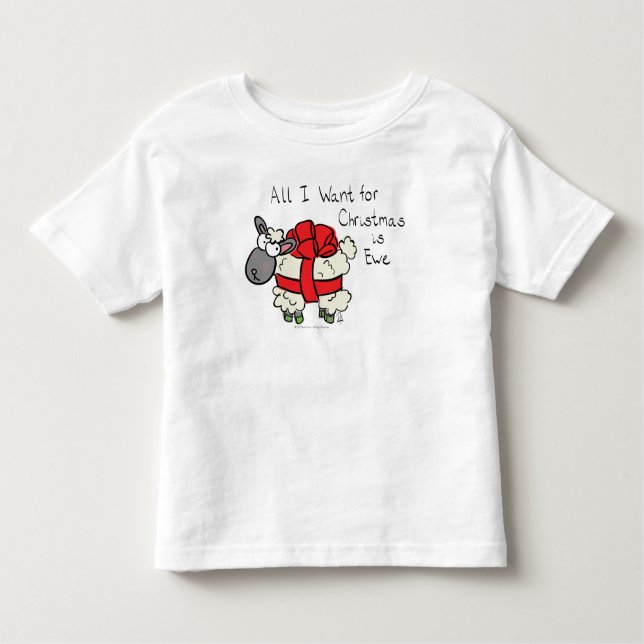 Camiseta Infantil Cartoon de Natal Engraçado Feriado (Frente)