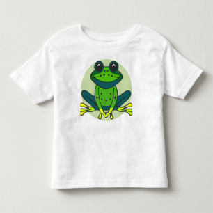 Camiseta Infantil Cartoon de Sapo Verde