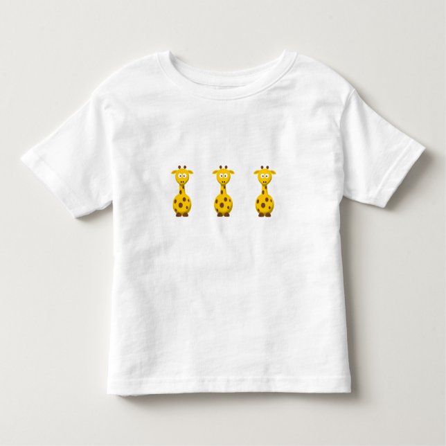 Camiseta Infantil Cartoon Giraffe (Frente)