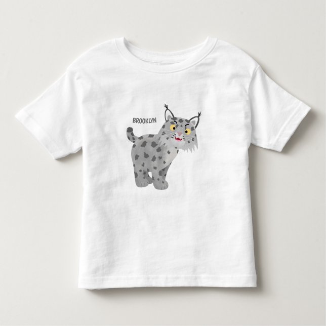 Camiseta Infantil Cartoon lince lince de lince (Frente)