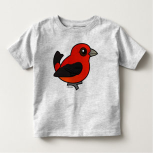 Camiseta Infantil Cartoon Scarlet Tanager