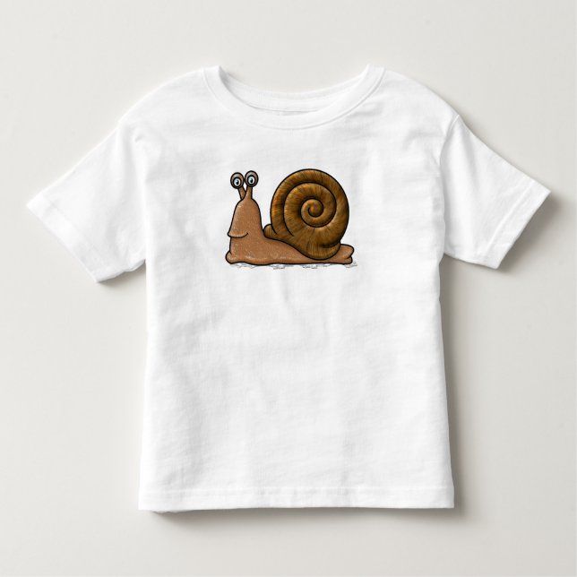 Camiseta Infantil Cartoon Snail (Frente)