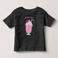 Cartoon sundae de sorvete de morango