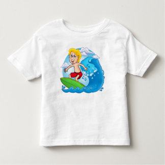 Camiseta Infantil Cartoon_surfing_boy