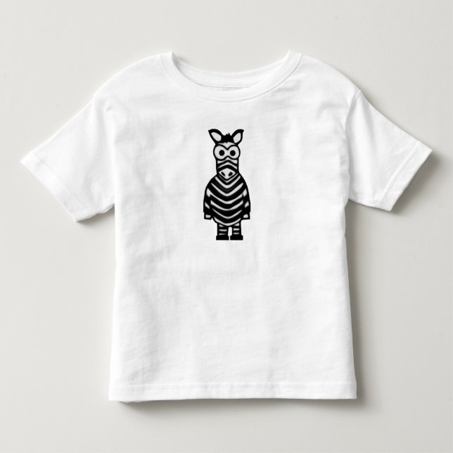 Camiseta Infantil Cartoon Zebra (Frente)