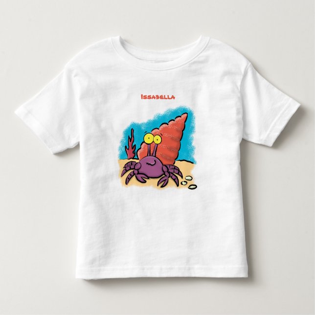 Camiseta Infantil Cartum roxo engraçado e engraçado (Frente)