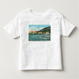 Camiseta Infantil Casa, anexo, e yacht club do Mt Kineo