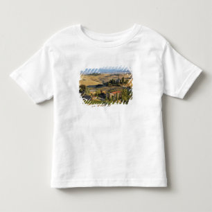 Camiseta Infantil Casa Belvedere ao pôr do sol, San Quirico d'Orcia