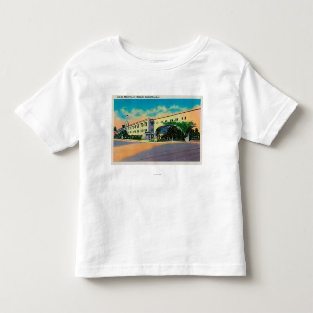 Camiseta Infantil Casa Del Rey Hotel na praia, Santa Cruz (Frente)