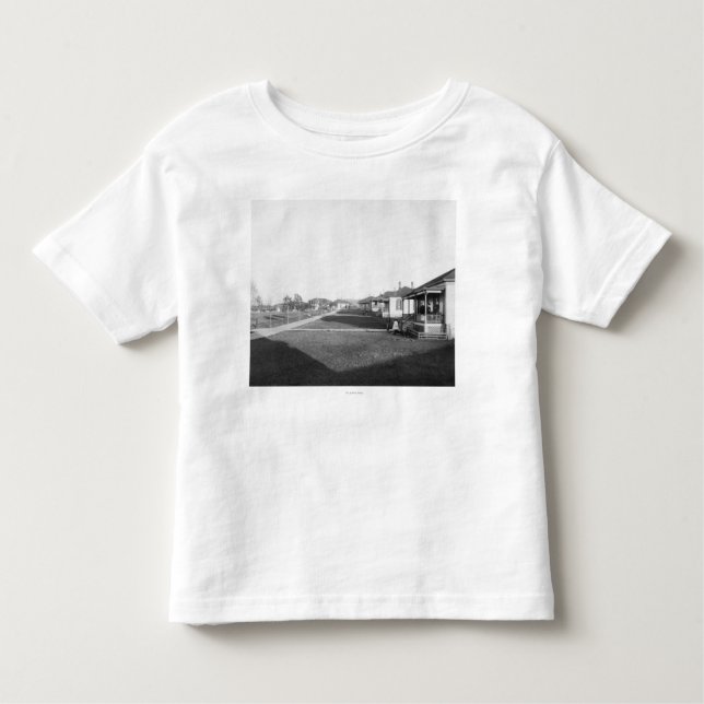 Camiseta Infantil Casa Militar na Área Residencial de Fort Meade (Frente)
