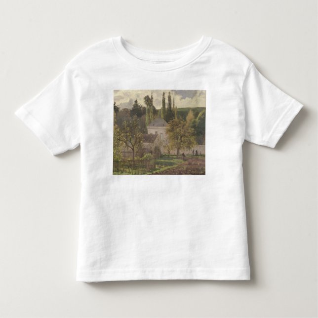 Camiseta Infantil Casa no eremitério, Pontois de Camille Pissarro | (Frente)