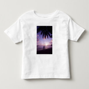 Camiseta Infantil Casal na praia, Windjammer Landing, St. Lucia