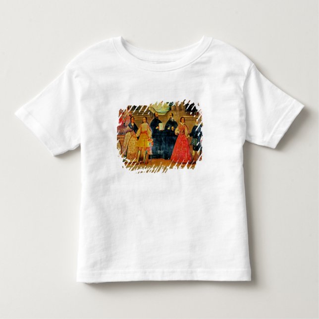 Camiseta Infantil Casamento duplo entre duas mulheres incas (Frente)
