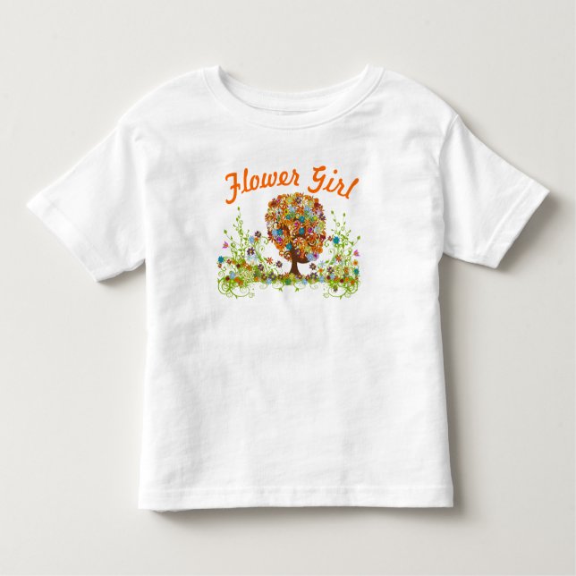 Camiseta Infantil Casamento Encantado do Branch do Lado da Floresta (Frente)