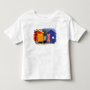 Camiseta Infantil Casas de Banho, Praia de Middle Brighton, Porto 2