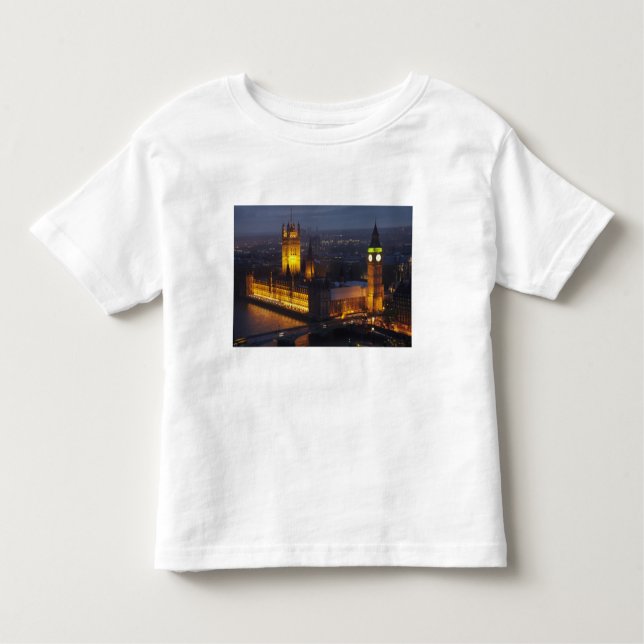 Camiseta Infantil Casas do Parlamento, Big Ben, Westminster (Frente)