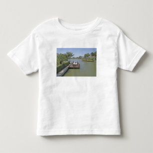 Camiseta Infantil Casas e docas no canal Marco Island Flórida