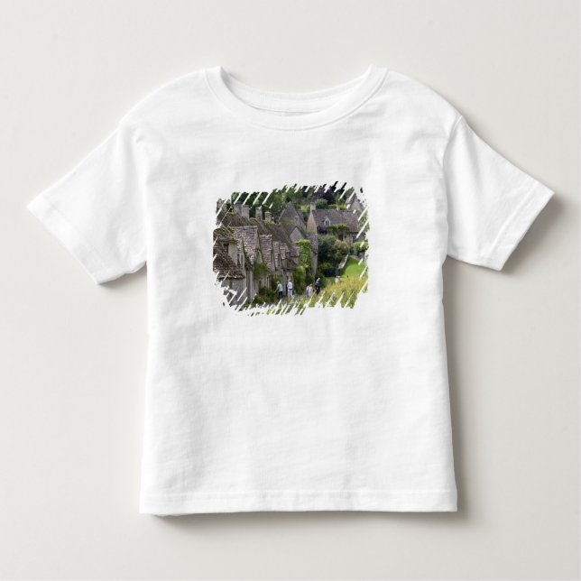 Camiseta Infantil Cascas de pedra de algodão na aldeia (Frente)