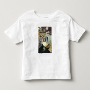 Camiseta Infantil Cascata dourada e opinião natural da ponte