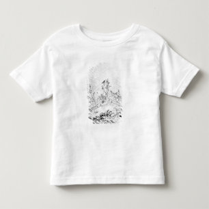 Camiseta Infantil Castel Cogolo por Andar um Trento (caneta & tinta