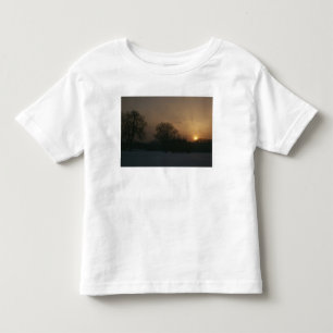 Camiseta Infantil Castelo Charlottenhof, por do sol