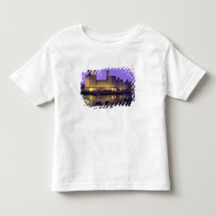 Camiseta Infantil Castelo de Caernarfon, à Noite, Gwynedd, País de G