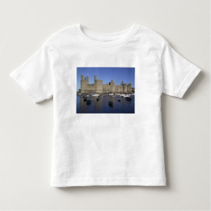 Camiseta Infantil Castelo de Caernarfon, Gwynedd, País de Gales (RF)
