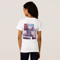 Camiseta Infantil Castelo de Contos de Fadas com F
