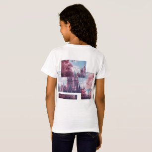 Camiseta Infantil Castelo de Contos de Fadas com F
