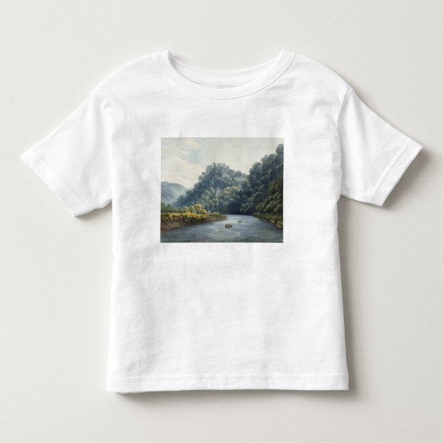 Camiseta Infantil Castelo de Goodrich no Wye (w/c, caneta & tinta, (Frente)