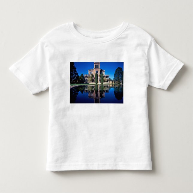 Camiseta Infantil Castelo de Larnach, Dunedin, Nova Zelândia (Frente)