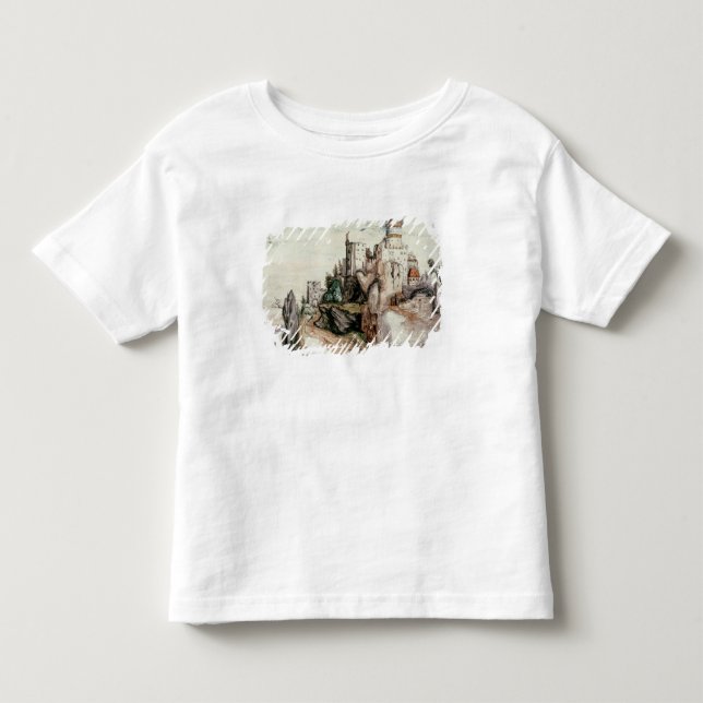 Camiseta Infantil Castelo fortificado (Frente)