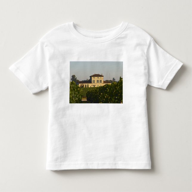 Camiseta Infantil Castelo Lafleur Petrus e vinhedo, em Pomerol, (Frente)
