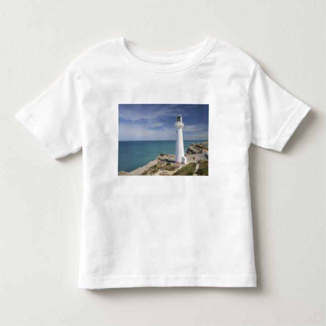 Camiseta Infantil Castle Point Lighthouse, Castlepoint, Wairarapa, (Frente)