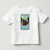 Castor & poster de viagens de RiverCoastVintage