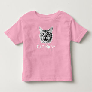 Camiseta Infantil Cat Baby Retro