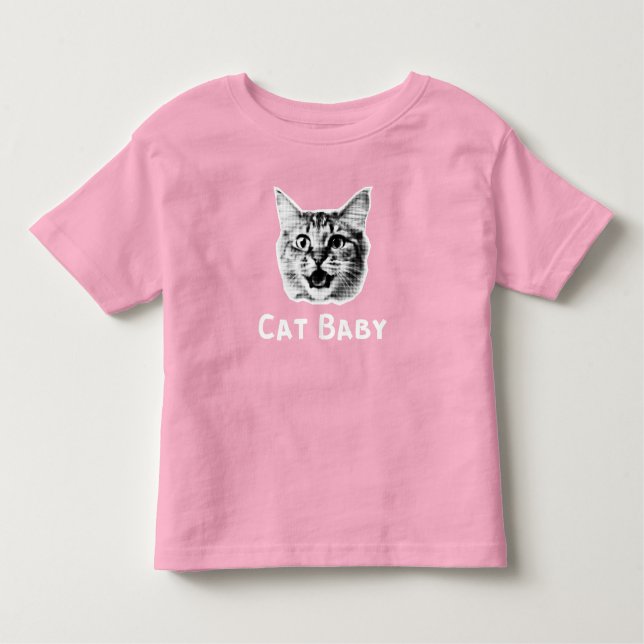 Camiseta Infantil Cat Baby Retro (Frente)