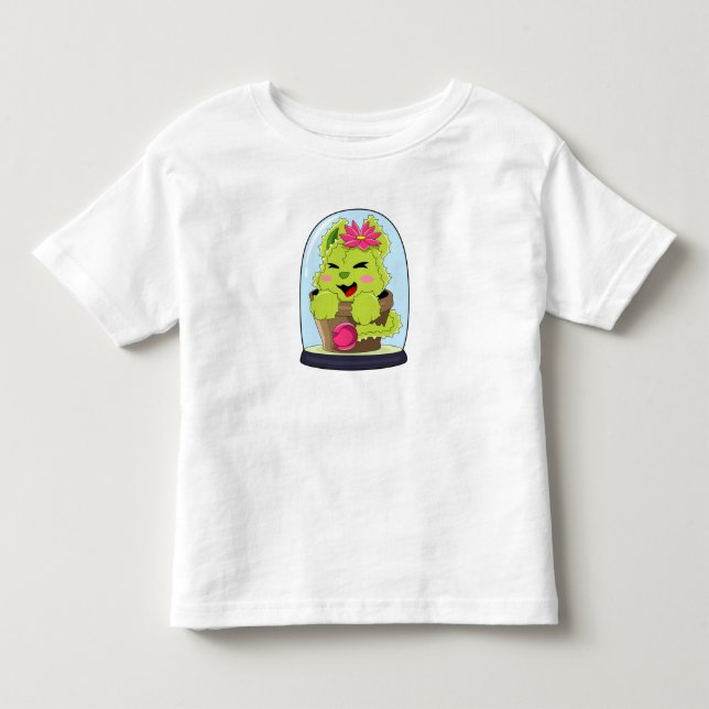 Camiseta Infantil Cat Cactus (Frente)