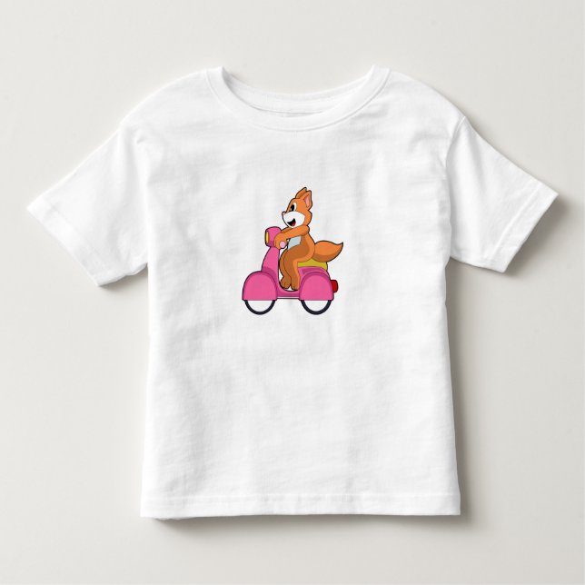 Camiseta Infantil Cat como Biker com Patinete.PNG (Frente)