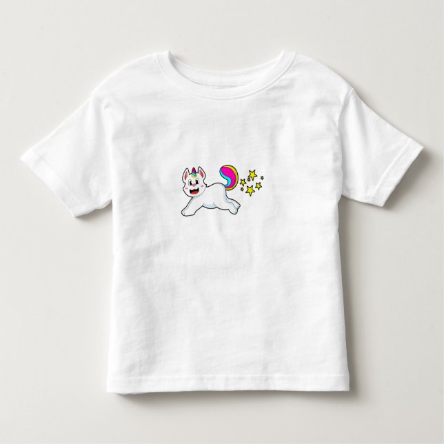 Camiseta Infantil Cat como Unicórnio (Frente)