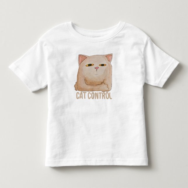 Camiseta Infantil Cat Control (Frente)