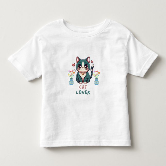 Camiseta Infantil Cat Lover (Frente)