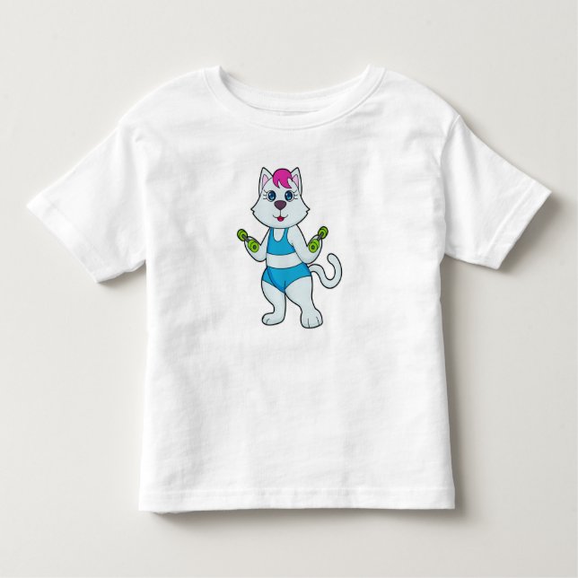 Camiseta Infantil Cat Malhação Dumbbell (Frente)