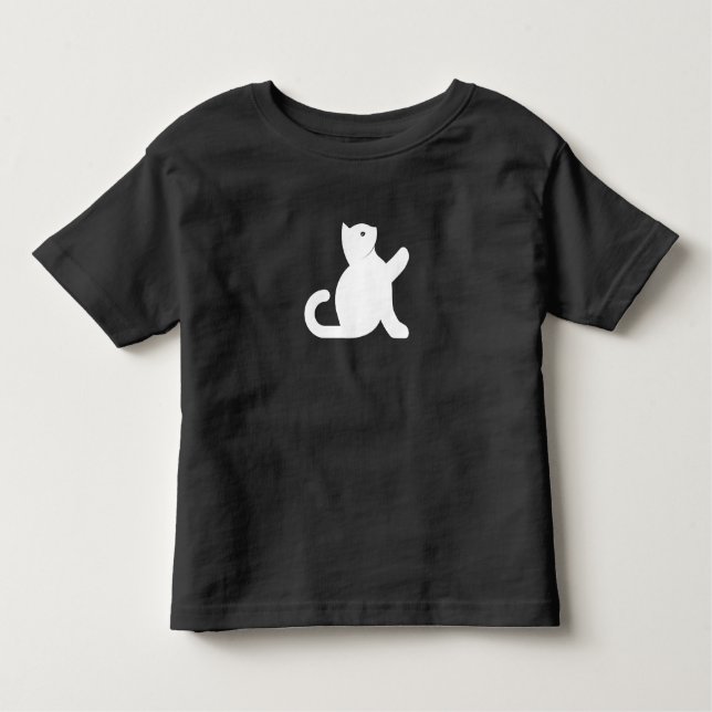 Camiseta Infantil Cat Says Hello (Frente)