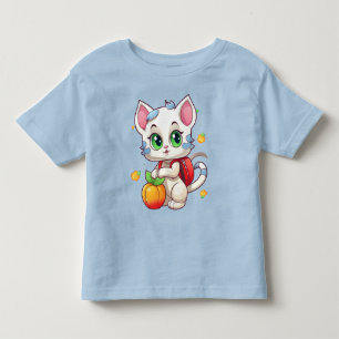 Camiseta Infantil Cat Vai Para A Escola 85241